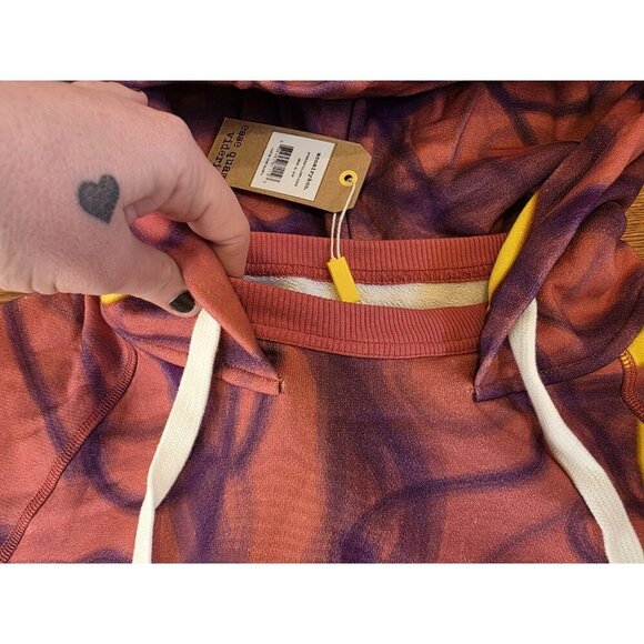 Mcnairy & co Hoodie Mens XL Orion Crewneck Pullover Pink Purple Heavyweight NWT - Picture 3 of 8